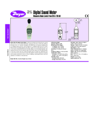 Thumbnail of document Data Sheet - SM-100 Digital Sound Meter